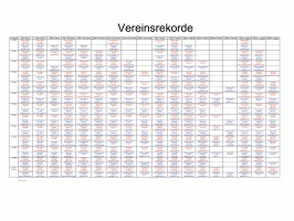 Vereinsrekorde Stand 31.12.2022
